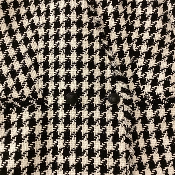 Express Tweed Houndstooth Puff Sleeve Blazer - Picture 10 of 10